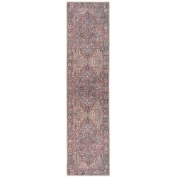 Flatwoven Washable Savanna Red Runner Rug - 60cm x 240cm