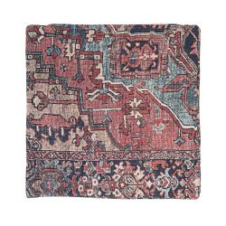 Flatwoven Washable Savanna Red Cushion - 50cm x 50cm