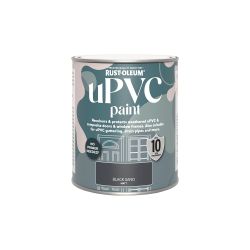Rust-Oleum uPVC Paint Black Sand Matt 750ml