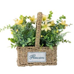 Flower With Basket Lemon