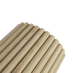 Half Rnd Flexi Wall Panel Oak Finish 2400 X 300mm