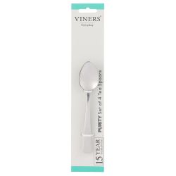 Viners Everyday Purity Tea Spoon Set 4PC