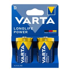 Varta D Longlife Power Alkaline Battery LR20 Pack of 2