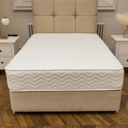 DFI Beds Ashgrove Divan Bed and Headboard Soft Tan