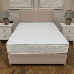 Kingsize (5ft) DFI Beds Ashgrove Divan Bed and Headboard Grey 2 Drawer Storage
