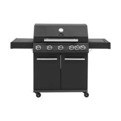 Phoenix 5 And 1 Burners Gas BBQ Black