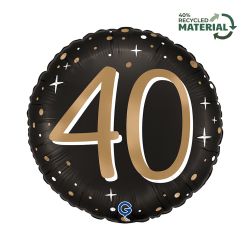 Sparkling Age 40Foil Balloon 46cm