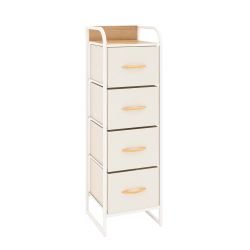 Sara Tall 4 Drawer Beige