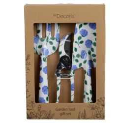 Hydrangea Print Steel Garden Tool Set