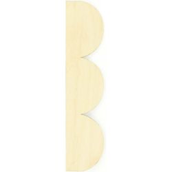 Wallpops Natural Scallop P&S Wooden