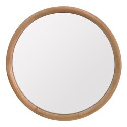 Contemporary Wood Mirror Round 50x50Cm