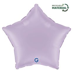 Star Foil Balloon Matte Lilac 46cm