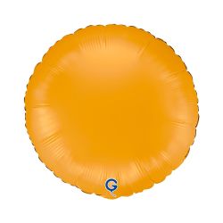 Round Foil Balloon Matte Mustard 46cm