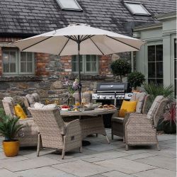 Eden 6 Seater Recliner Dining Set