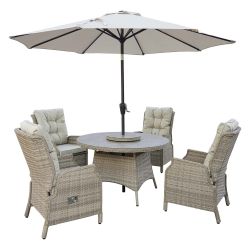 Eden4 Seater Recliner Dining Set