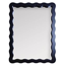 Wavy Mirror 30x40cm Black