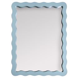 Wavy Mirror 30x40cm Sage Green