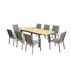 Solara 8 Seater Extendable Dining Set