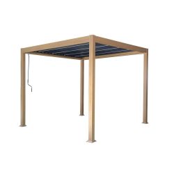 Siena Aluminium Louvered Pergola with Solar Lights