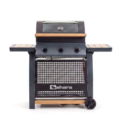 Sahara S355 Gas BBQ Wood Effect Steel