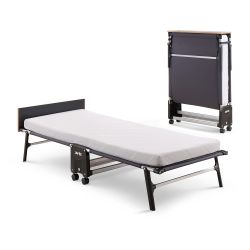 Jay-Be RE80 Rollaway Folding Bed with Mattress, Single