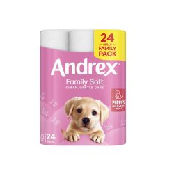 ANDREX GENTLE CLEAN TOILET ROLL 24R X 1