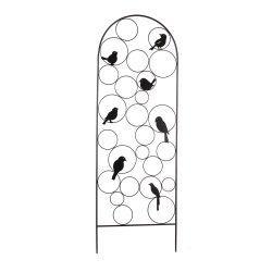Bird Accent Round Metal Trellis 180cm