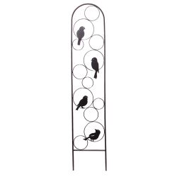 Bird Accent Round Metal Trellis 120cm