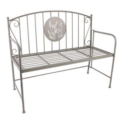 SPRING TIME METAL BENCH