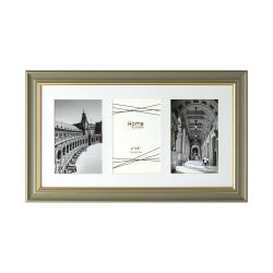 Collage Photo Frame Green & Gold 3 Set 4 x 6