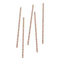 Rose Gold Spotted Paper Straws