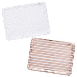 Rose Gold Paper Trays 
