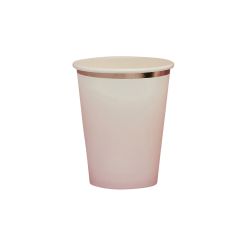 Rose Gold & Pink Ombre Paper Cups