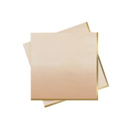 Gold & Peach Ombre Paper Napkins