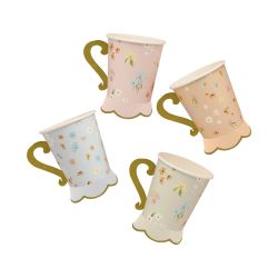 Floral Tea Party Paper Cups