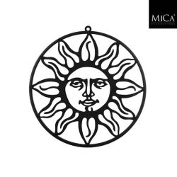 Sun Wall Decoration Black - 38x38