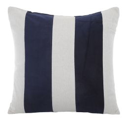 Navy Striped Cushion