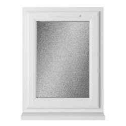 Crystal uPVC Window White A Rated Left Hand Side Hung 610mm x 820mm