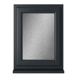 Crystal uPVC Window Grey 7016 A Rated Left Hand Side Hung 610mm x 965mm