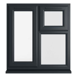 Crystal uPVC Window Grey 7016 A Rated 905mm x 965mm