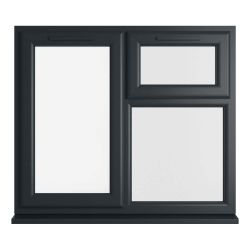 Crystal uPVC Window Grey 7016 A Rated 1190mm x 1040mm