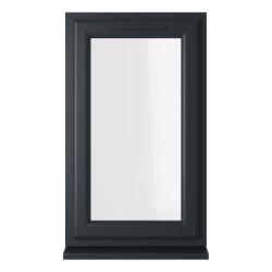 Crystal uPVC Window Grey 7016 A Rated Right Hand Side Hung 610mm x 1040mm
