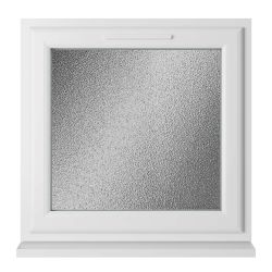 Crystal uPVC Window White A Rated Top Opener 610mm x 610mm
