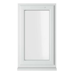 Crystal uPVC Window White A Rated Top Opener