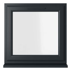 Crystal uPVC Window Grey 7016 A Rated Top Opener