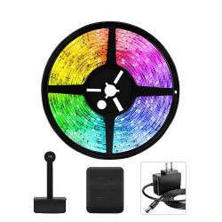 Smart WiFi LED TV Backlights with Camera, 3.8M DreamView RGBIC Strip Light, APP & Voice Control