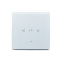 WiFi & RF Smart 1 Gang Dimmable Touch Switch, White, Compatible with Wireless Kinetic Switches