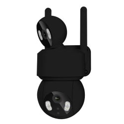 Smart Wi-Fi Dual Lens Outdoor Dome IP Camera - Black Housing, IP65