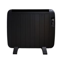 Smart WiFi Electric Radiator Heater Black Body 1200W, Remote, APP & Voice Control