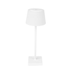 Wireless LED Table Lamp 4W, CCT & Dimming, White Body, IP44 - Rechargeable & Portable Outdoor Lamp